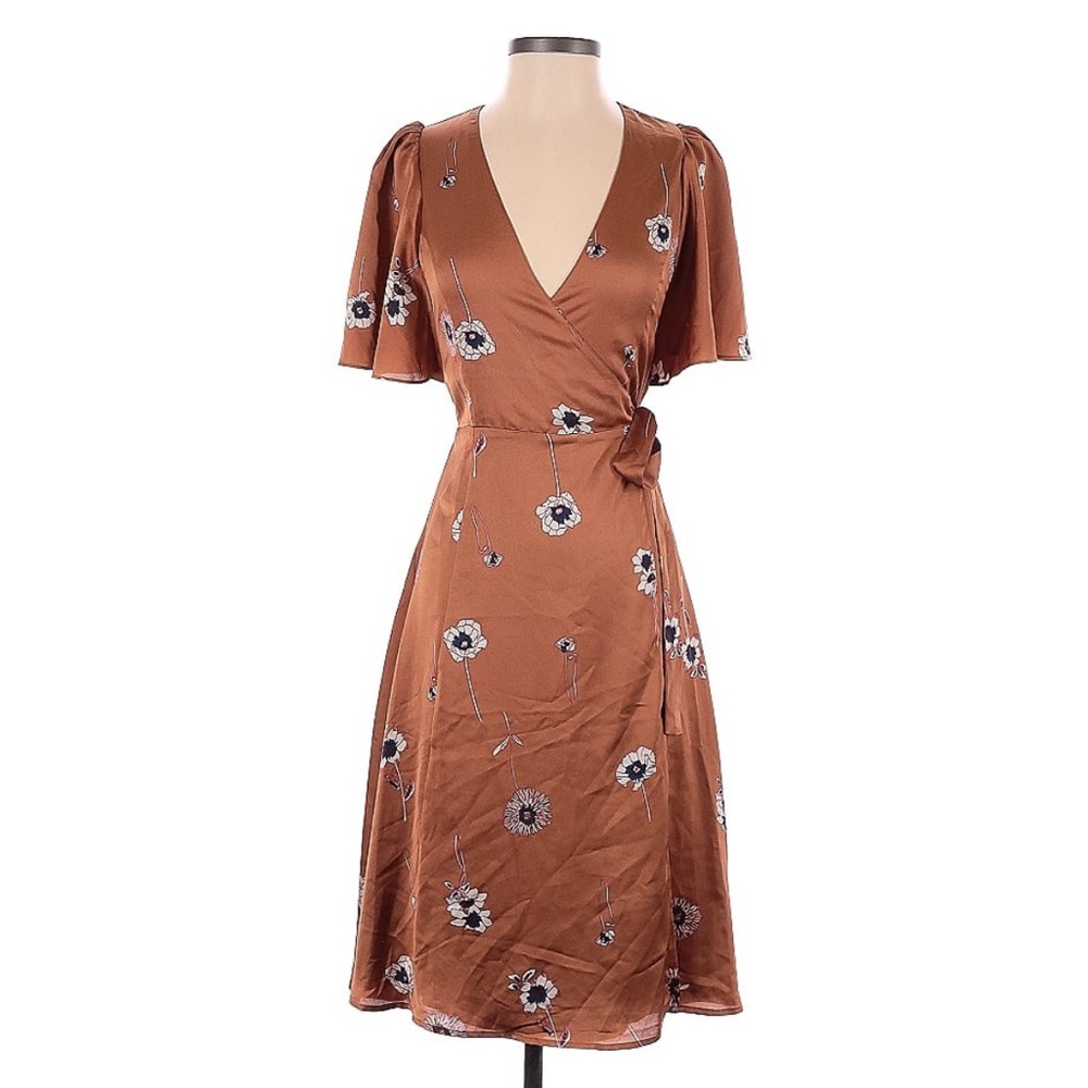ASTR the Label “Silk” Floral Tie Dress